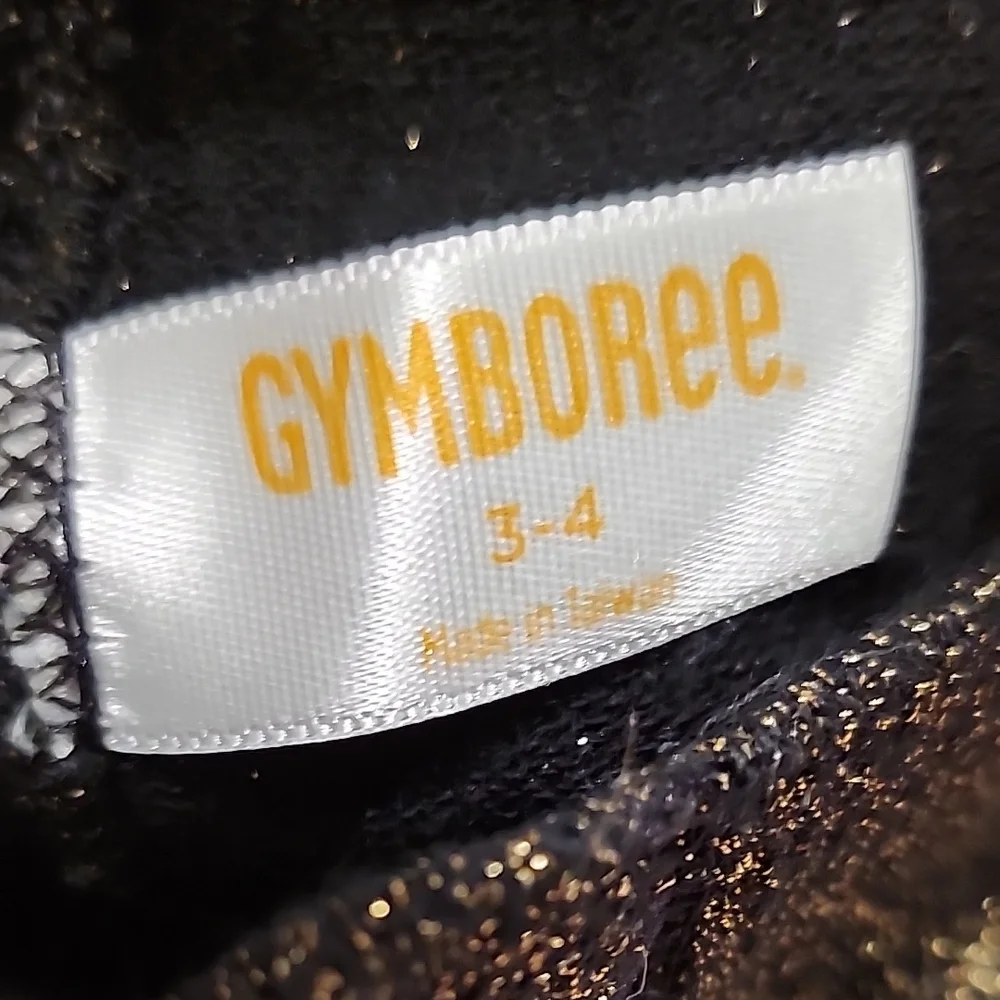 Gymboree Black Tight with Gold Sparkle 3-4y